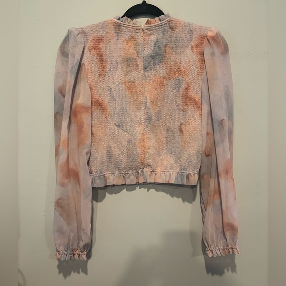 Wilfred Smocked Long Sleeve Blouse - Picture 3 of 5